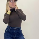 dolcevita felpato elasticizzato moda